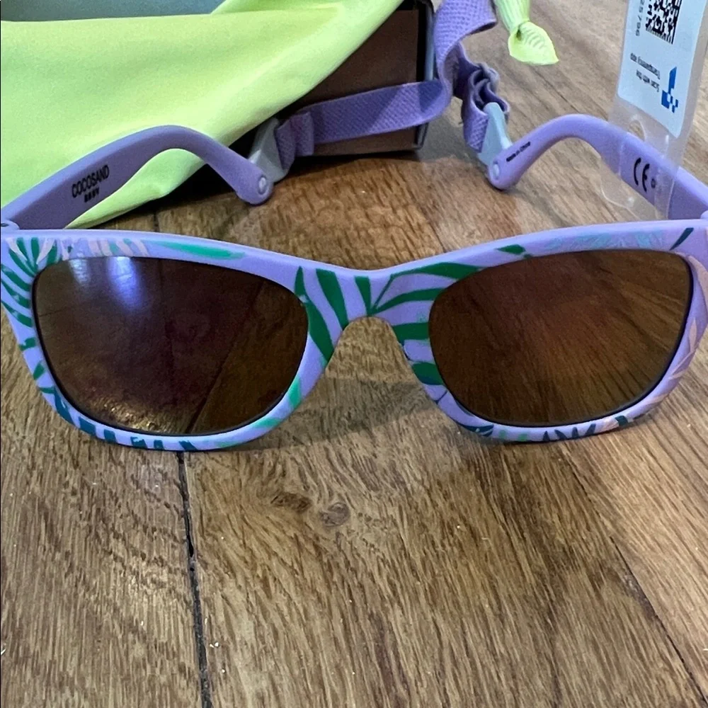 NWT Cocosand (Baby/Toddler) Purple and Green Sunglasses